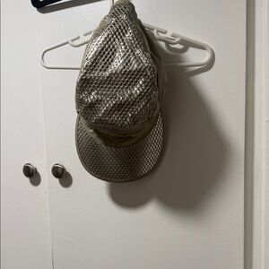 Arctic Silver and Olive Mesh Cap